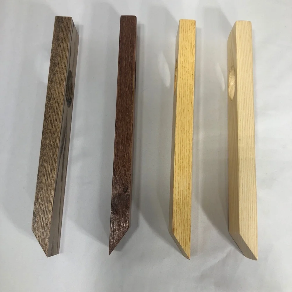 Tapered Wood Gravity Balancing Board Wine Bottle Holder